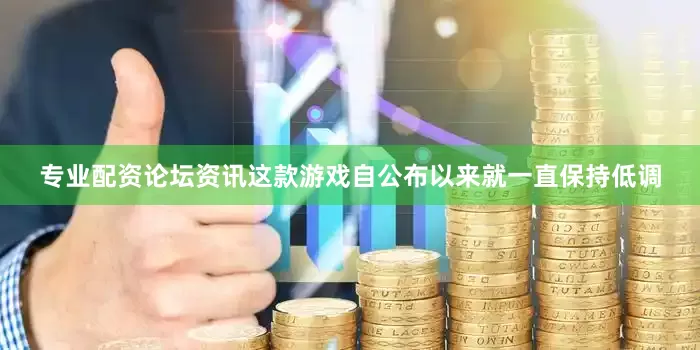 专业配资论坛资讯这款游戏自公布以来就一直保持低调